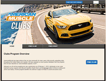 Tablet Screenshot of clubs.americanmuscle.com